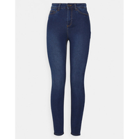 Jeans Ajustados de Mezclilla Elástica de Cintura Media para Mujer, Transpirables, Ecológicos, Cómodos, Estilo Urbano, Clásicos, para Uso Diario Informal