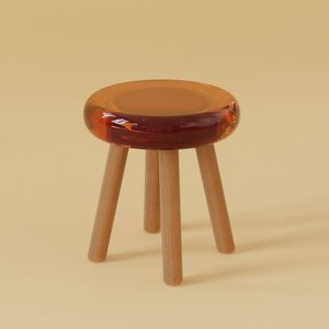 Taburete de alta calidad para la sala de estar del hogar Artículo decorativo Taburete estándar de diseño tradicional - Product Image 1