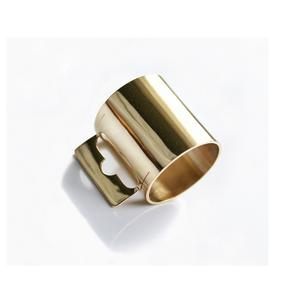 Servilletero de latón martillado hecho a mano de forma ovalada, el oro más vendido para el hogar y el restaurante, decoración de mesa - Product Image 6