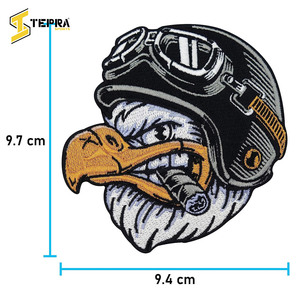 TEPRA SPORTS-Parches bordados personalizados de alta calidad, hechos a mano, buena venta de tela y fieltro, flor personalizada, formas de corazón - Product Image 6