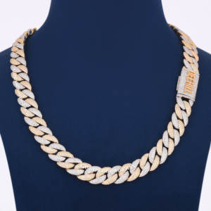 Personalizado de alta calidad 925 Plata 15mm Miami cadena de eslabones cubanos de lujo VVS laboratorio crecido diamante Hip Hop Iced Out Collar para hombres - Product Image 5