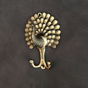 Luxurious ethnic design brass wall <b>hooks</b> for exquisite interior decor and practical use in compact spaces - Product Image 4