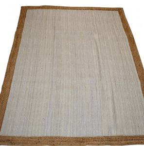 Modern Design Rectangle Jute <b>Rug</b> Handmade 100% Natural Braided Designer <b>Rug</b> <b>for</b> Home Office Kids. Unique Custom Picnic Travel - Product Image 4