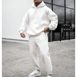 Conjunto de chándal de Jacquard de 2 piezas para hombre, Sudadera con capucha y pantalones de chándal, conjunto de chándal - Product Image 5