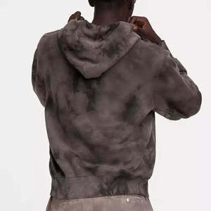 Acid Wash Winter Hoodie Custom Regular Fit Plain Vintage Washed 100% Cotton Heavyweight Pocket Hoodie <b>Men</b> Wholesale <b>Pullover</b> - Product Image 4