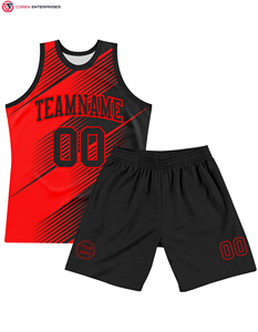 Grande demande Vente en gros Personnalisé Maillot de basket-ball en maille pour hommes Uniformes sportifs par sublimation Shorts Vêtements de basket-ball réversibles - Product Image 3
