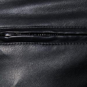 OEM conception personnalisée veste en similicuir vestes de moto pour hommes noir Jaqueta de Couro Masculina Outwear hommes manteaux en cuir PU - Product Image 4