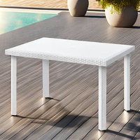 Rotin en plastique PP de haute qualité fabriqué en Italie, certifié ISO9001, style moderne, écologique, résistant aux UV, imperméable, pour salle à manger et hôpital