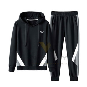 Ropa de entrenamiento Cómodo Chándal para hombre Logotipo personalizado Conjuntos de joggers para hombre Chándal de color personalizado - Product Image 1