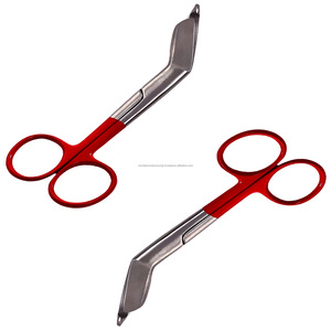 Ciseaux à pansements Lister en acier inoxydable, instrument chirurgical médical pour opérations ORL en milieu hospitalier, Classe I CE - Product Image 3