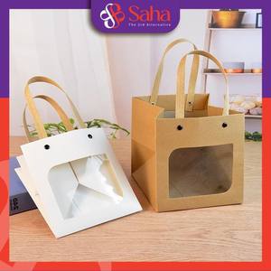 Sac en papier kraft personnalisable avec impression OEM au design mignon pour les petits cadeaux et les emballages de bijoux Sac d'artisanat de fantaisie avec nom de logo - Product Image 5