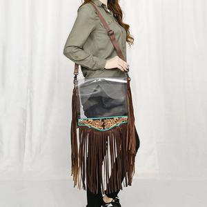 Prêt à Stock Bohème Western Designer En Cuir De Vachette Bandoulière Fourre-Tout Sac À Bandoulière En Cuir Véritable Main Outillage Fleur En Gros - Product Image 1