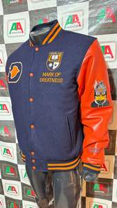 Veste universitaire de baseball, broderie chenille personnalisée, teinture unie, 100% laine, respirante, séchage rapide, style urbain d'hiver pour - Product Image 6