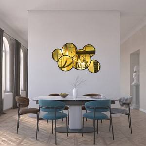 Espejo de mosaico de plata, espejo de mosaico redondo - Product Image 1