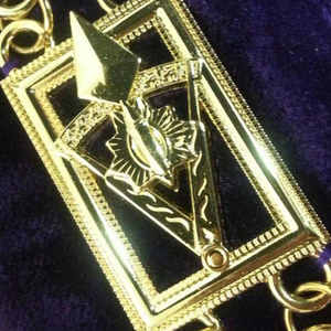 Collares de cadena masónicos de alta calidad hechos a medida Regalia Gold Lodge Collares de cadena masónica chapados en oro - Product Image 3