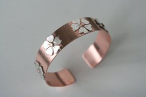 <b>Copper</b> <b>Bracelet</b> Antique Finish Solid Metal Adjustable Jewelry Vintage Style Handcrafted Accessory - Product Image 2