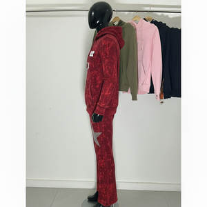 Conjunto Deportivo de Invierno para Hombre, Sudadera con Capucha 100% Algodón, Tie Dye, Bordado 3D, MOQ Bajo, Talla Grande - Product Image 2