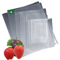 Top vente sacs transparents en LDPE sac plat transparent de la société vietnamienne emballage standard alimentaire en poly sac