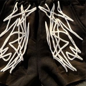 Pantalones Cortos de Correr con Estampado de Puff en 3D para Hombre, Cortos de Carga Desgastados y Lavados con Ácido, Decoración Informal de Gran Tamaño, Unisex - Product Image 5