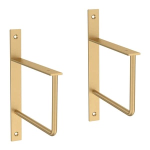 Soportes de pared de latón macizo superventas, estantes de soporte, soportes de Metal de alta calidad, elegantes para decoración de hogar y Hotel - Product Image 4