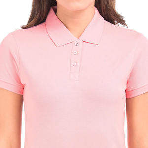 Venta al por mayor de alta calidad de las mujeres impresas Polo camisetas logotipo personalizado de secado rápido Jersey de punto de verano estilo casual - Product Image 6