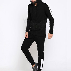 Survêtements d'hiver pour hommes sur mesure OEM, fabriqués en usine, grandes tailles, motif uni, 100 % coton, respirants, légers, design sans couture, pas chers - Product Image 5