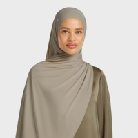 Hijab de Luxe Respirant Merrachi en Jersey Coton Premium Extensible, Châle Écharpe OEM pour Femme
