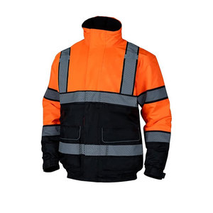 Uniforme de trabajo de poliéster de alta calidad con capucha Super Visible Hivis reflectante seguridad sudadera chaqueta al por mayor alta térmica - Product Image 4