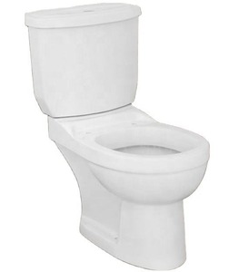 Cuvette de toilette moderne à double chasse deux pièces entrée d'eau en céramique sur le côté du réservoir P-Trap salle de bain WC placard de Twyford pour le Ghana - Product Image 1