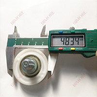 Roulette de porte d'ascenseur excentrique Bimore Modern 48x14x6002 FELP020 avec roulement 6002, roue de levage OD48mm W14mm