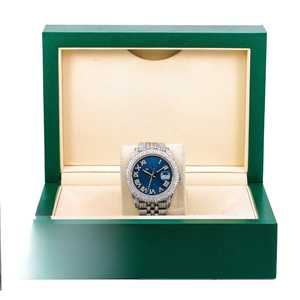 นาฬิกาสแตนเลสสไตล์ฮิปฮอปสุดหรูหน้าปัดเพชร VVS Moissanite หน้าปัด36มม. เส้นผ่าศูนย์กลางการเคลื่อนไหวควอทซ์น้ำแข็ง - Product Image 1