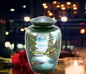 Meilleure qualité de logo personnalisé aluminium métal vase de table fournisseur professionnel prix réduit pour mariage adultes cendres humaines - Product Image 2