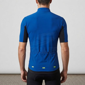 <b>Reflective</b> Detail Safety Design Cycling Jersey With Moisture Control Fabric And Secure Back Pocket Storage - Product Image 5