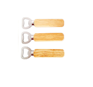 Ouvre-bouteille en acier inoxydable et en bois Design élégant Accepter la taille personnalisée Ouvre-bouteille en bois Porte-clés - Product Image 5