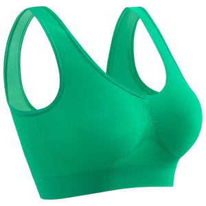 Soutien-gorge de sport sans couture, doux, extensible, respirant, confortable, avec bonnets amovibles, taille plus - Product Image 5
