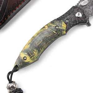 Cuchillos de bolsillo Cuchillos plegables Caja blanca y negra Aleación de aluminio multifuncional industrial EDC Cuchillos plegables Oem & Odm - Product Image 4