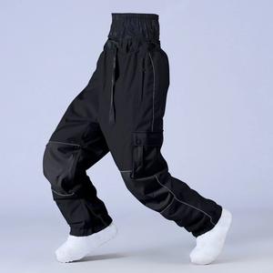 Pantalon de ski imprimé personnalisé coupe ample pantalon cargo de snowboard hip hop à jambes larges pantalon baggy d'hiver imperméable et respirant - Product Image 5