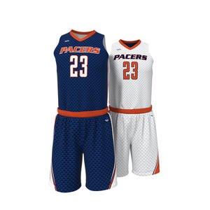 เสื้อบาสเก็ตบอลสำหรับผู้ชายชุดบาสเก็ตบอลสีขาวล้วนแบบปักโลโก้ได้ตามต้องการดีไซน์ล่าสุด - Product Image 2