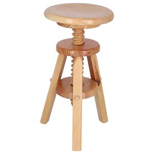 Sgabello da Bar Girevole in Legno WELL HOME con Finitura Verniciata 29x29x64 cm - Product Image 6