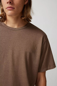 Camiseta de algodón en blanco liso con bordado y estampado de logotipo personalizado supersuave duradero con ajuste relajado y hombros caídos - Product Image 4