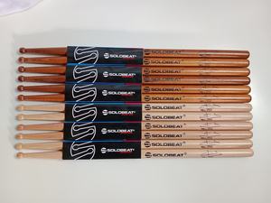 Peaux de tambour en peau de mouton naturelle de haute qualité SOLOBEAT, chambre de tambour en bois de bouleau, baguettes de tambour 5A, pointe de baril, haute qualité - Product Image 4