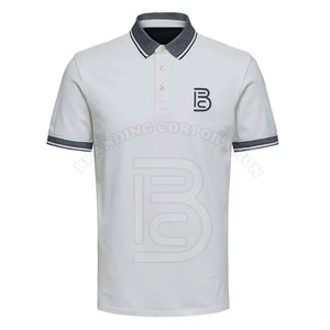 Moda Deporte Golf Wear Polo Camiseta Ropa Poliéster Algodón Venta al por mayor Hombres Polos Moda Wear Polo Camisetas - Product Image 1