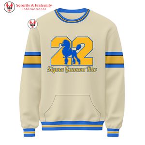 Sweat-shirt à col rond personnalisé Sigma Gamma Rho Sorority, sweat-shirt à col montant de haute qualité, uni, 100% coton, sweat-shirt en molleton français - Product Image 1