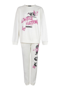 ชุดวอร์มสองชิ้นแบบสวมหัวมีฮู้ดกางเกงวอร์มลำลองสำหรับฤดูหนาว - Product Image 3