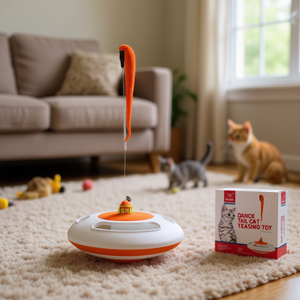 Durable Interactive <b>Plush</b> <b>Cat</b> Toy for Indoor <b>Cats</b> Wholesale Pet Supplies for Movement & Play - Product Image 3