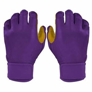 Gants de frappeur de baseball en cuir à poignets courts style personnalisé Gants de frappeur de baseball personnalisés pour hommes et femmes - Product Image 1