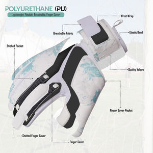 Gants de gardien de but en latex respirants, imperméables, professionnels, à doigts entiers, avec sangle de poignet réglable, pour le football - Product Image 4