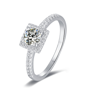 Personalizado 14K 18K oro rosa laboratorio cultivado diamante anillo de compromiso VVS Moissanite IGI certificado anillos finos para la boda de las mujeres - Product Image 5