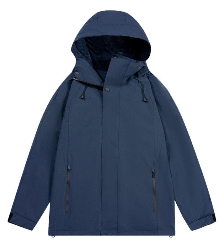 Three-in-one solid color navy blue mink velvet liner unisex