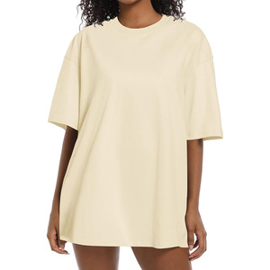 T-shirt à manches courtes de haute qualité pour femmes Top Plus Size Print T-shirt Washed T-shirt Oversize Tee Custom T-shirt - Product Image 1